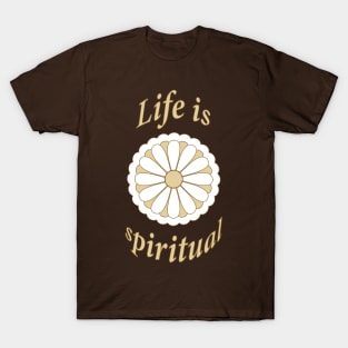 one beige floral mandala T-Shirt